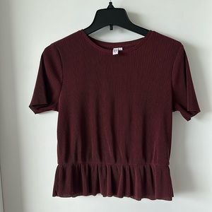 & Other Stories Maroon Top